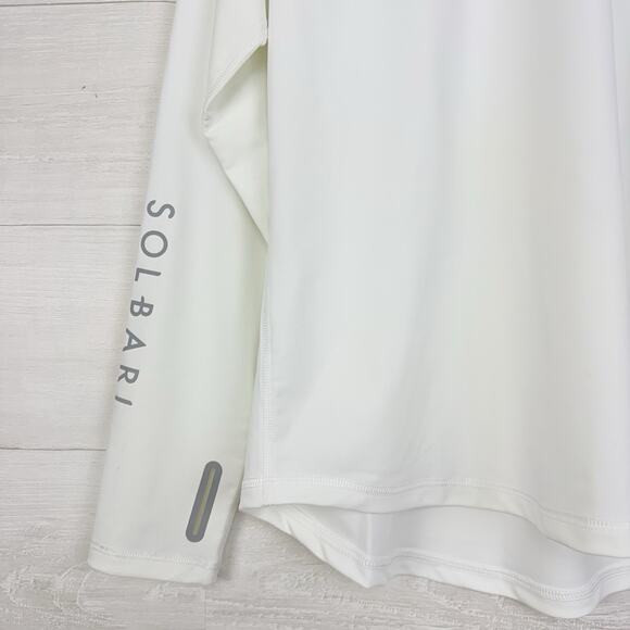 Solbari Long Sleeve Swim Rash Guard Shirt Womens XXL UPF 50+ White Comfort - Picture 4 of 16